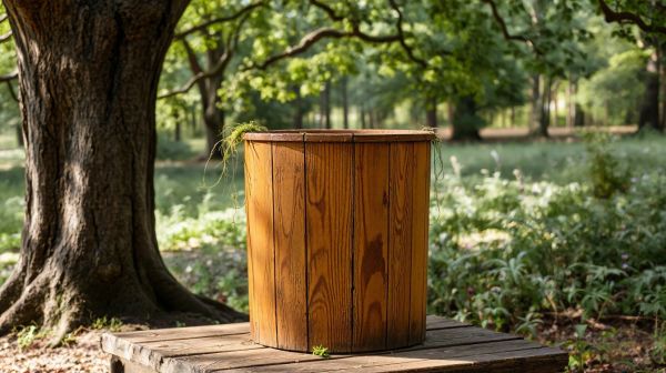 Découvrez les avantages esthétiques des poubelles en bois